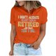 thumbnail image 5 of mfyjkho Tops Para Hacer Ejercicio, Blusa De Manga Corta Para Mujer Con Estampado De Letras Divertidas Para El Trabajo En Verano Tops Para Salir Para Mujer Xxl, 5 of 8