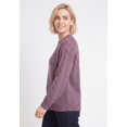 thumbnail image 3 of Ellos Plus Size Pointelle Yoke Pullover Sweater, 3 of 4