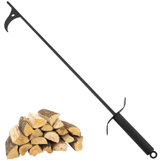 Atizador de fuego Toorise, atizador de fuego extra largo de 40 pulgadas para exteriores, atizador de fuego de acero sólido duradero, atizador de fuego portátil para exteriores, estufa de fuego para