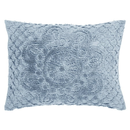 Better Trends Trevor Medallion Design 100% Cotton Twin Bedspread - Blue