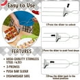 thumbnail image 6 of 3-Way Grill Skewers and Barbecue Tool Set, 5 Pieces Includes Oil Brush, Heat Pad, and Cloth Bag, Outdoor BBQ Accessories for Meat, Sausages, Shrimp, and Veggies, 6 of 7