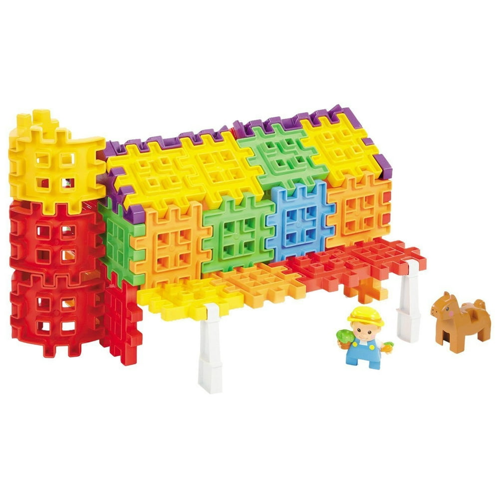 Little Tikes Waffle Blocks Farm Multicolored Playset For Kids, Age