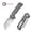Gray, variant on CIVIVI Pulsara Utility Knife Pocket Knife with 2.44" Stonewashed S/S Blade Holder & Plain 6Cr13 Blade Black Aluminum Handle C24041F-1