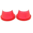 thumbnail image 4 of 2 piezas de cubierta impermeable para altavoces de coche, espaciadores de plástico impermeables, cojín antioxidante de audio, accesorios para coche rojo, 4 of 8