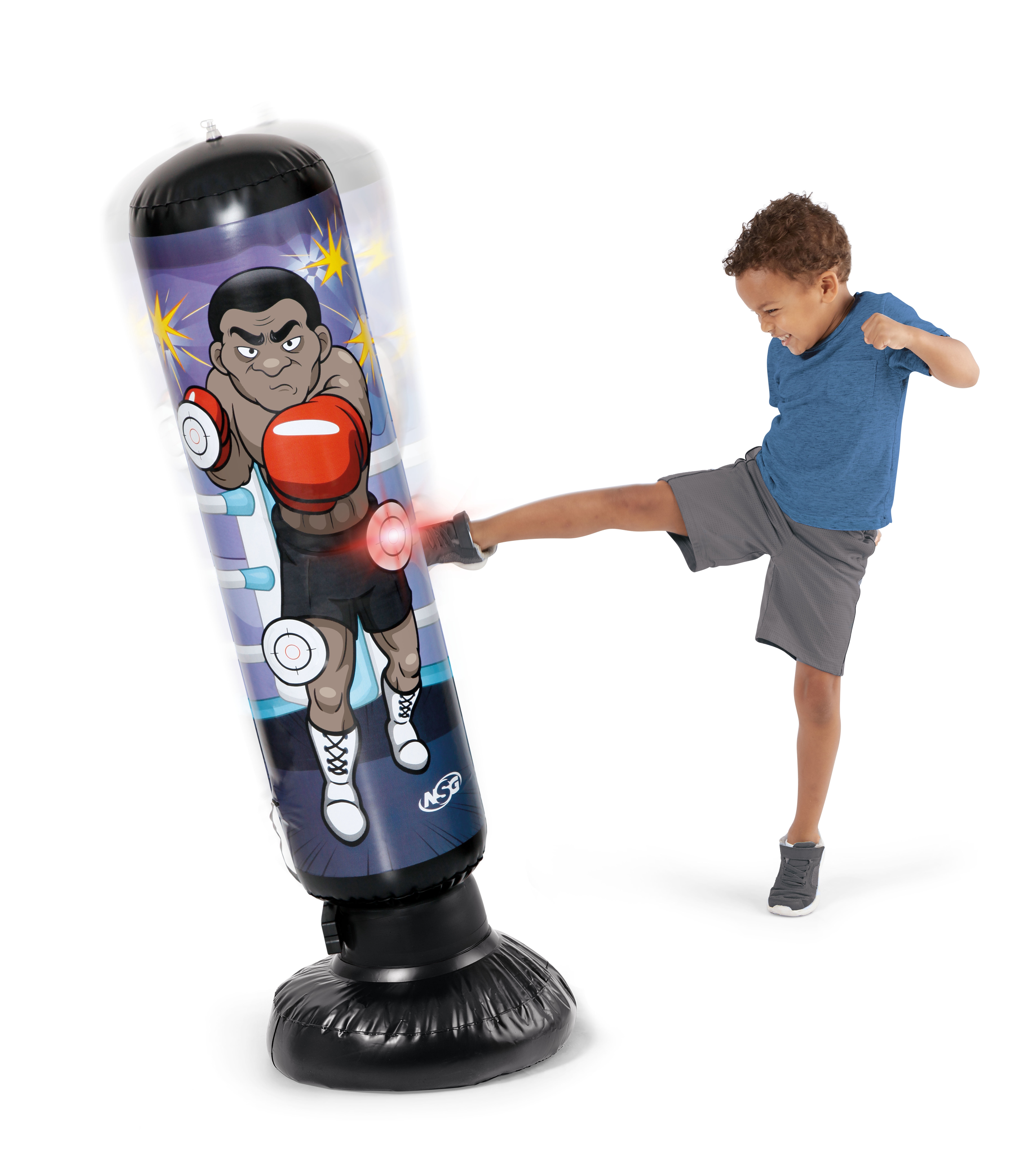 NSG Junior Electronic Weighted Kickboxing Punch Bag with LED Lights and Sounds