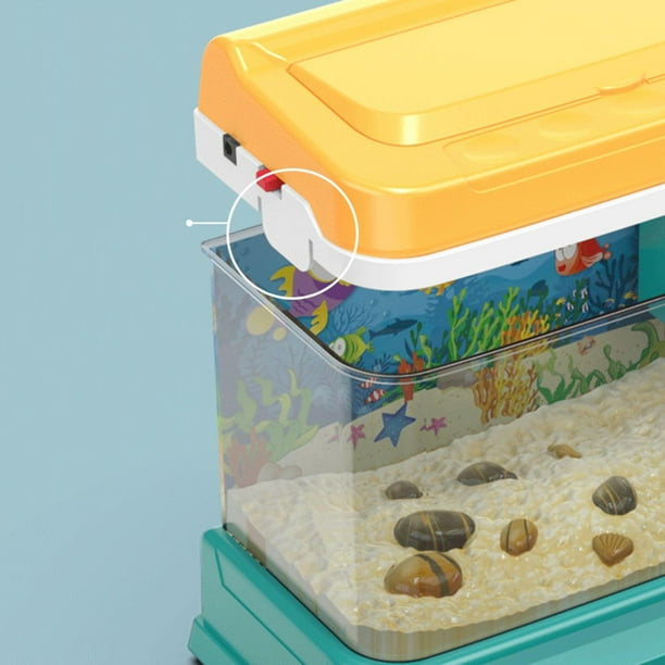 Kid Fishing Toy Fish Tank Water Circulation Set Aquarium Fish Rod Gifts  Music Light Parent-child Interactive