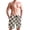 White Flowers on Black, variant on Dailycode Men's Quick Dry Swim Trunks Beach Shorts Casual Summer Board Shorts with Pockets, White Flowers on Black