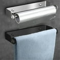 thumbnail image 4 of Stainless Steel Paper Towel Holder Punch-Free Towel Rack Wall Mounted Roll Paper Stand for Bathroom Kitchen, 4 of 7