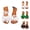 White, variant on Flat Sandals for Women 2026 Summer Trendy 3d Bow Knot Open Toe Slingback Strappy Beach Sandals