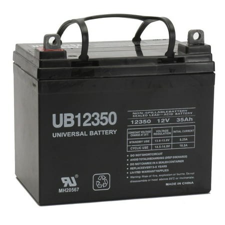 Sealed AGM Gel Golf Cart Battery 12 Volt 35 Amp Hour, 1 Year Warranty By Universal Power