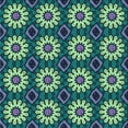 thumbnail image 1 of Ahgly Company Indoor Square Patterned Emerald Green Area Rugs, 7' Square, 1 of 1