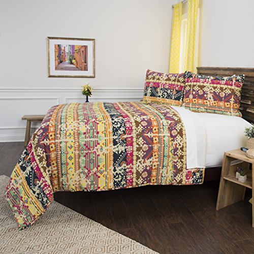 Rizzy Home Dash Geometric Twin Xl 2 Piece Quilt Set In Indigo QLTBQ4508MU006894