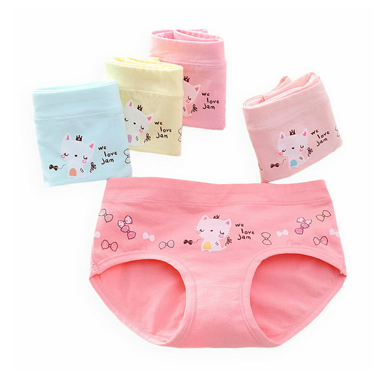 LNKOO 5-Pack Little Girls Soft Underwear Toddler Baby Panties Kids  Briefs,Toddler Soft Cotton Underwear Baby Panties Little Girls' Assorted  Briefs