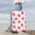 thumbnail image 7 of Disketp Hand Drawn Strawberry Elastic Travel Luggage Cover Travel Suitcase Protective Cover For Trunk Case Apply To 18''-32'' Suitcase Cover-Large, 7 of 7