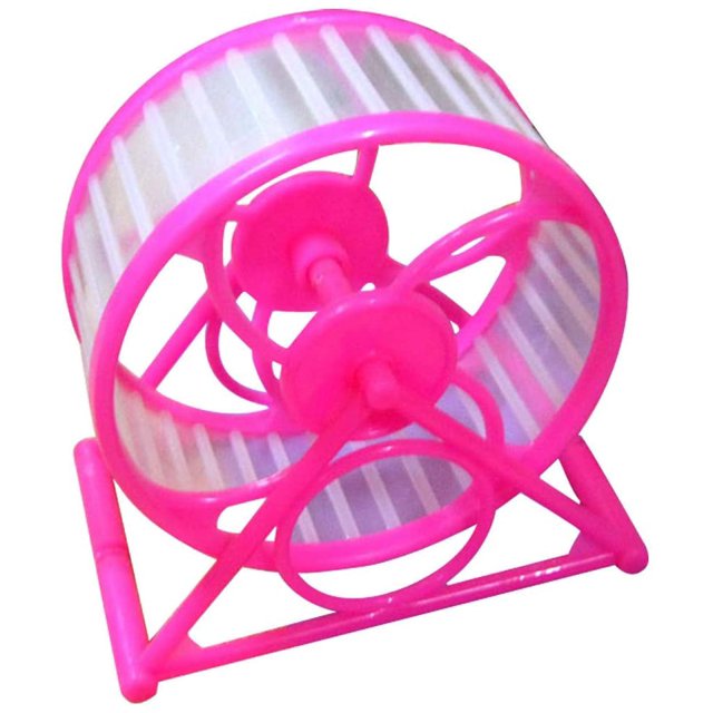 1 Pce Roue de Hamster Rose Jouet d'Exercice pour Animaux de Compagnie Jogging Cochon d'Inde Jouet de Course