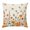 Orange Green White, variant on Throw Pillow Covers, Orange Green Fall Decorative Throw Pillow Covers 18x18 Inch, Thanksgiving Pumpkins Maple Leaf Square Linen Pillow Cases for Couch/Living Room/Sofa