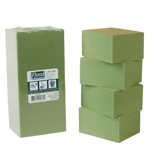 Dry A Sec Gentle Grip Green Foam Floral Blocks, 8 Piece; 1.5 in. X 2.6 in. X 3.3 in.