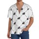 thumbnail image 1 of Balery Black Rabbit Camisa Casual de Manga Corta con Botones para Hombre, Texturizada, Estilo Cubano, para Playa, Verano-4X-Large, 1 of 5