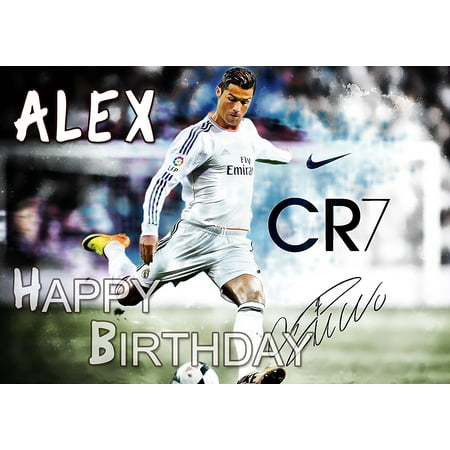 Cristiano Ronaldo Cr7 Real Madrid Birthday Cake Personalized Cake