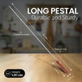 thumbnail image 6 of Alpine Cuisine Stainless Steel Barbecue Skewers 6pc Set with Comfortable Grip Nonslip Wooden Handle - Flat Skewer Heavy Duty Reusable & Rust Resistant - Chicken & Beef Skewers - Easy to Clean, 6 of 7