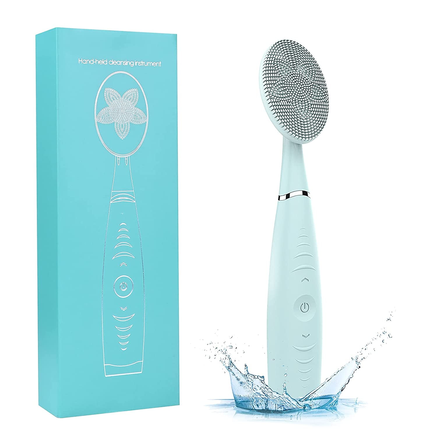 Powiller Sonic Facial Cleansing Brush,Waterproof Electric Face Brush