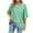 Green, variant on BVOFAR Womens Oversized Striped T-Shirts Summer Casual Color Block Shirts Trendy Half Sleeve Crew Neck Tunic Tops 2025