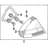 Genuine OE Mitsubishi Lens & Housing - MR300276