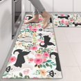 thumbnail image 2 of Kitchen Rugs Sets Of 2,Husky Dog Flower Floral Anti Fatigue Kitchen Mat Rugs Non Slip Washable,Decorative Kitchen Floor Mats for Kitchen,Sink,Laundry,17"X47", 2 of 5