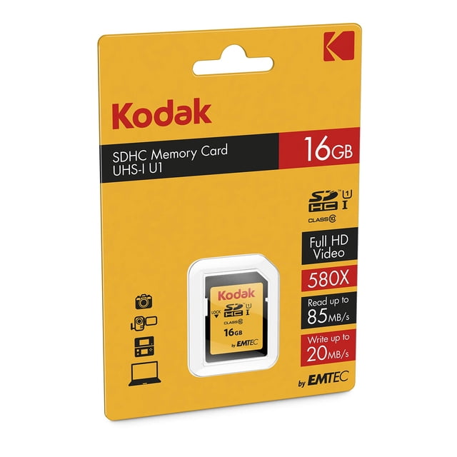 Tarjeta de memoria KODAK EKMSD16GHC10K 16 GB UHS-I U1 V10