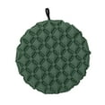 thumbnail image 3 of Cojín de asiento inflable plegable y portátil para acampar, estadios y viajes. verde oscuro, 3 of 9