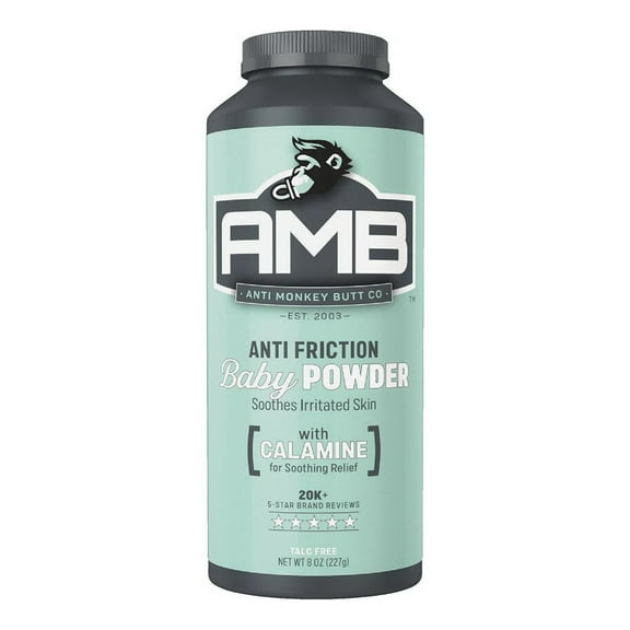 Anti Monkey Butt Anti-Friction Baby Powder With Calamine, 8 Oz, 2 Pack