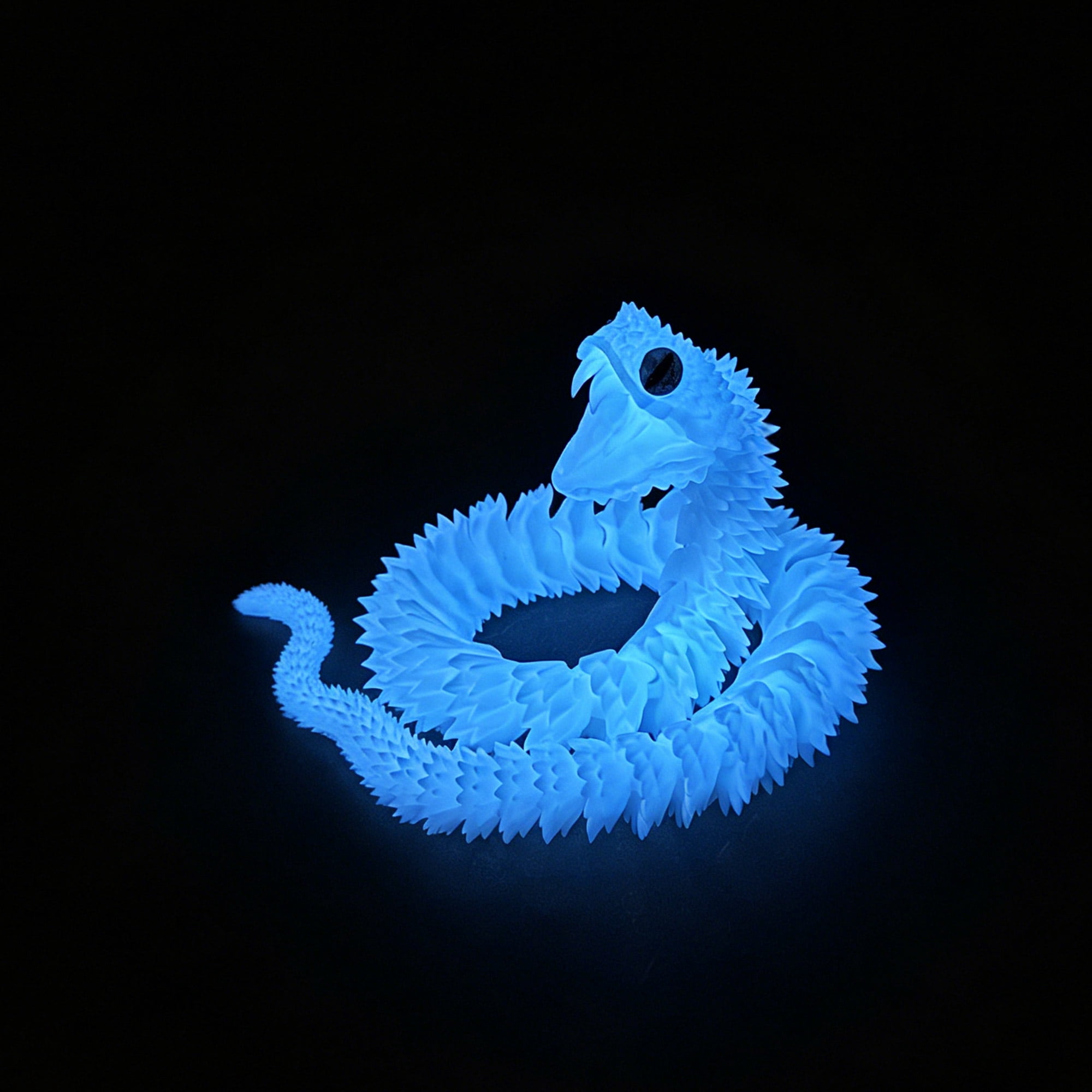 47.5inch 3D Printed snake,Flexible Joint Animal lacertid Figurines,Realistic Eyes, Home Office Decor,Fidget Toy for Adults Teens Boy Festival Gifts