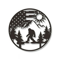 Metal Sun Ape Man Forest Wall Decor,Wall Art For Living Room Sculpture Home Figures Wall Hanging, Office Decorative