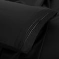 thumbnail image 2 of Hannah Linen Microfiber King Size Pillowcases - Soft and Breathable Pillow Covers - (Black - Pack of 2), 2 of 6