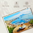 thumbnail image 6 of Elephant Stock Coffee At Naples Wall Art - Horizontal Canvas Wall Art - Dining Room Wall Decor - Food And Drink Canvas - Blue And Brown Decor - 12" x 8", 6 of 8