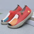 thumbnail image 4 of Mostsola Sneakers for Women Comfortable Soft Sole Walking Shoes Mesh Print Slip on Sock Shoes, 4 of 6