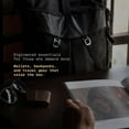 thumbnail image 7 of The Frenchie Co. - 2-in-1 Speed Briefcase - Ballistic Nylon with Italian Leather Trim - Collapsible Workstation Stand - Backpack and Briefcase Carry Options, 7 of 7
