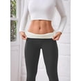 thumbnail image 4 of High Waisted Thicken Leggings for Women - No See Through Tummy Control Cycling Workout Yoga Pants Dark Grey S, 4 of 8