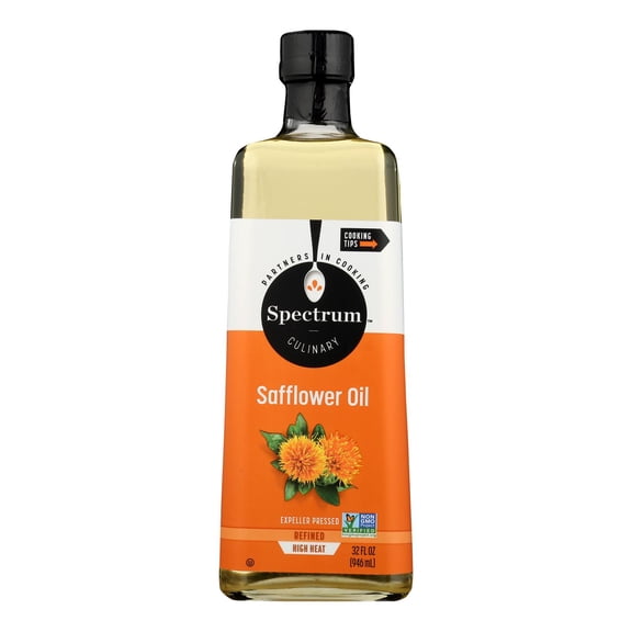 Spectrum Naturals High Heat Refined Safflower Oil, 32 Fz
