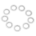 thumbnail image 3 of Rondelle de Serrure Dentelée, 20pcs en Acier Inoxydable Rondelles de Serrure en Acier Inoxydable Dentelé Rondelle de Serrure Externe de Qualité Professionnelle, 3 of 8