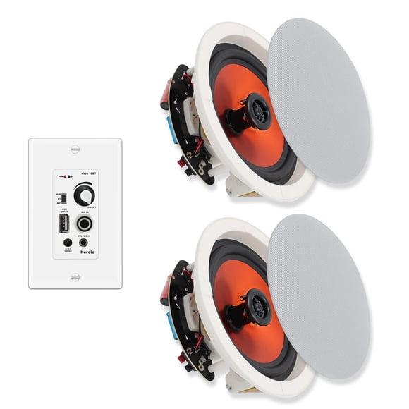 Altavoces de techo Herdio Bluetooth de 6.5 pulgadas, 300 W, 1 par