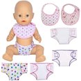 thumbnail image 2 of Famoby 4 piezas de pañales para muñecas, ropa interior para muñecas y 2 piezas para muñeca Famoby Famoby, 2 of 2