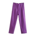 thumbnail image 3 of Mejora tu look con nuestros nuevos pantalones de pierna recta elásticos plisados adelgazantes, 3 of 4