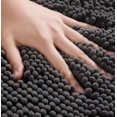 thumbnail image 3 of Bath Rug Mat 32"X20" Soft Chenille Bathroom Rugs Non-Slip, Bathroom Runner, Machine Washable Rugs Bath Mats for Bathroom, Dark Grey, 3 of 8