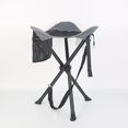 thumbnail image 1 of Tabouret de Camping Pliant Portable Pêche Randonnée Voyage Chaise d'Extérieur Lgre Charge 100kg Noir, 1 of 5
