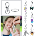 thumbnail image 4 of 80-pack nyckelringar och ringar med karbinhake-Silver Gift, 4 of 5