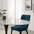 thumbnail image 6 of Modway Lippa 60" Oval Terrazzo Dining Table in Black White, 6 of 7