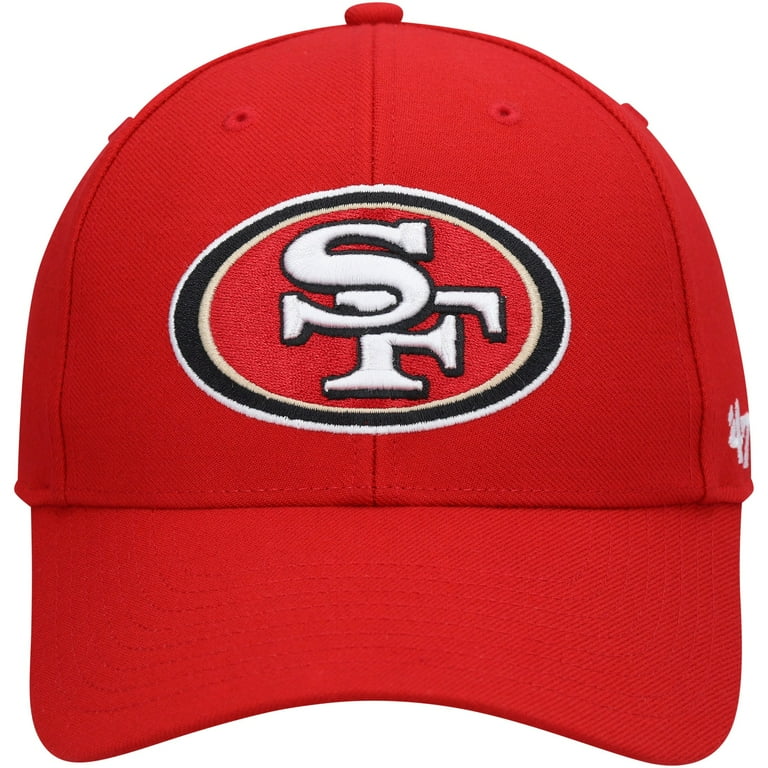 '47 Black San Francisco 49ers Logo MVP Adjustable Hat