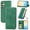 Green, variant on Dteck Shockproof Case for Samsung Galaxy S23 FE, Magnetic PU Leather Flip Back Cover Foldable Cover Card Holder Slot Stand for Galaxy S23 FE 5G,Black