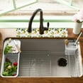 thumbnail image 2 of Sink Faucet Absorbing Mat, 2 Pack Drying Mat Around Faucet Sink Splash Guard Behind Faucet Sinkmat For Kitchen Bathroom Island Rv 15 * 5.5 Inch (60 * 14 cm), 2 of 6
